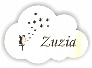 Nočná lampa na stenu, biela